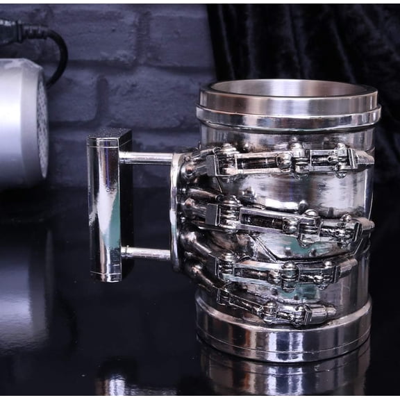 Terminator T-800 Resin Mug with Stainless Steel Insert - Officially Licensed Sci-Fi Merchandise