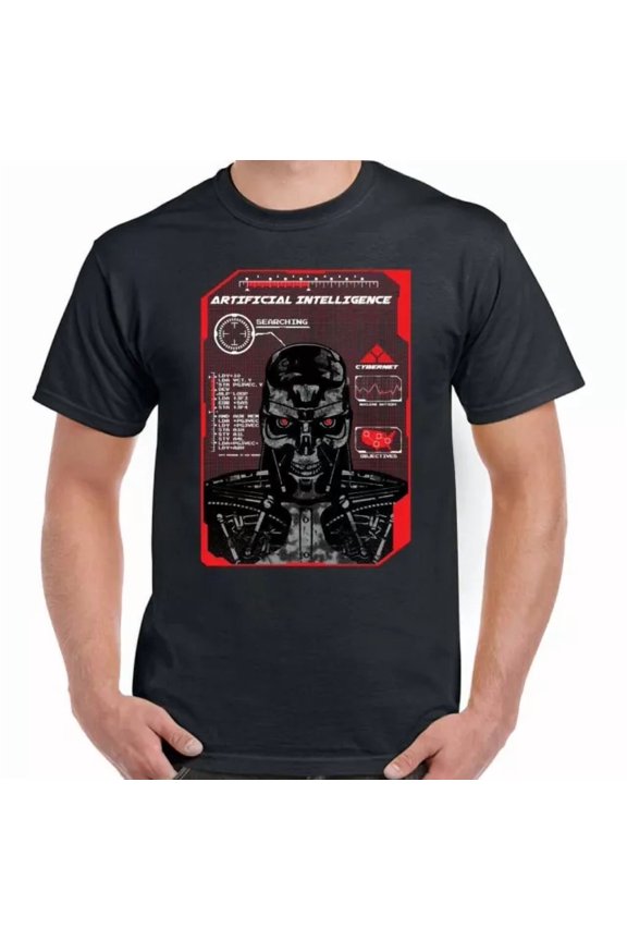 Terminator T-Shirt Artificial Intelligence Mens Womens Unisex