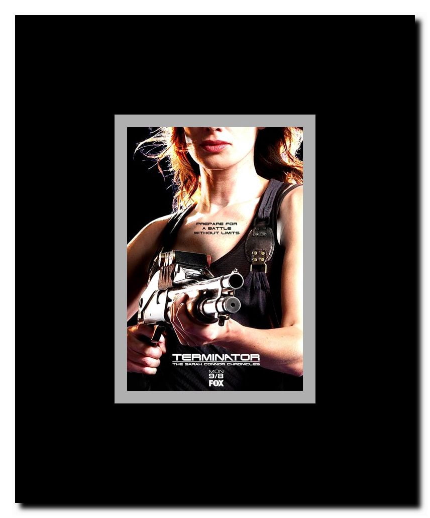 Terminator: The Sarah Connor Chronicles - style BN Framed Movie Poster