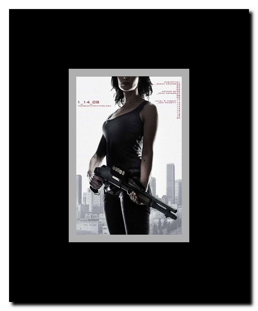 Terminator: The Sarah Connor Chronicles - style Y Framed Movie Poster