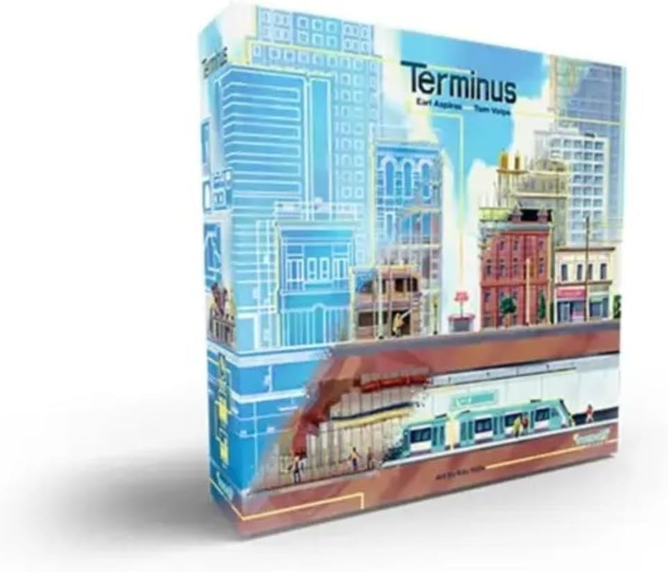 Inside Up Games: Terminus - City Subway Line Building Board Game, Resource Management, Marketplace Economy, Rondel Action Loop, Ages 14, 1-5 Players Inside Up Games: Terminus - City Subway Line Building Board Game, Resource Management, Marketplace Economy, Rondel Action Loop, Ages 14, 1-5 Players