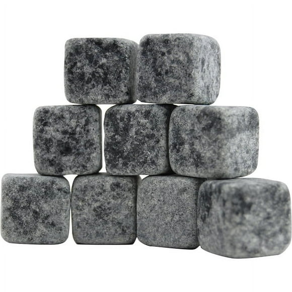 Teroforma CLASSIC Whisky Stones - Handcrafted Soapstone Beverage Chilling Cubes,