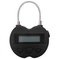 thumbnail image 1 of Terpovery Smart Time Lock LCD Display USB Rechargeable Temporary Timer Padlock, Black, 1 of 9