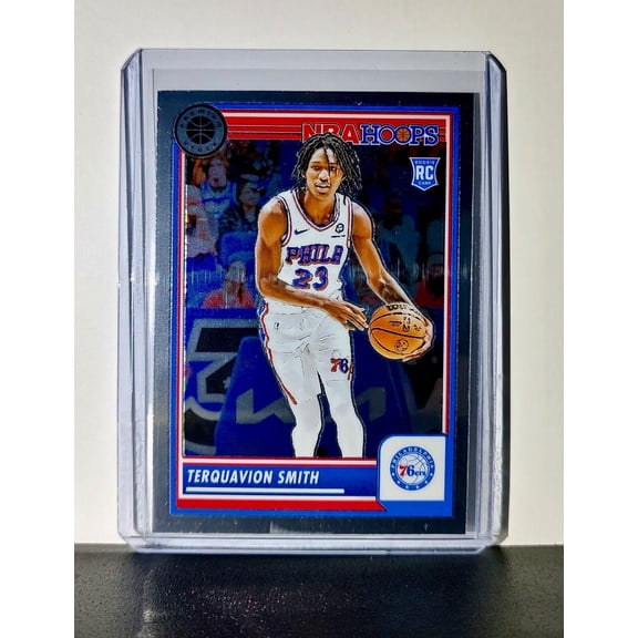 Terquavion Smith 2023-24 Panini Premium Stock NBA Hoops #50 Rookie Card 76ers