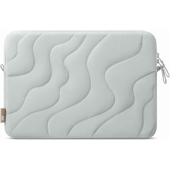 tomtoc 360 Protective Puffy Laptop Sleeve for 13-inch MacBook Air M5/A3449(2026)/M4/M3/M2 A3240 A3113, MacBook Neo A18 & MacBook Pro M2/M1, Quilted Soft Puffer Bag for 13-inch Surface Pro Copilot+PC