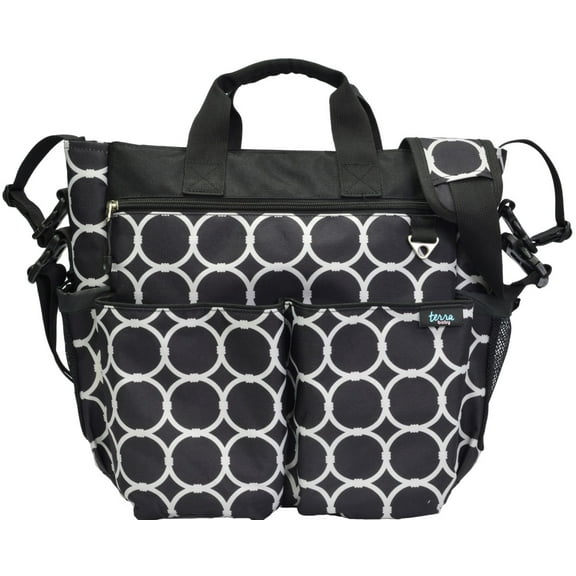 Terra Baby Mommy Shoulder Diaper Bag with Stroller Strap, Mouth Wiper Cloth, Waterproof Diaper Bag, Diaper Change Pad