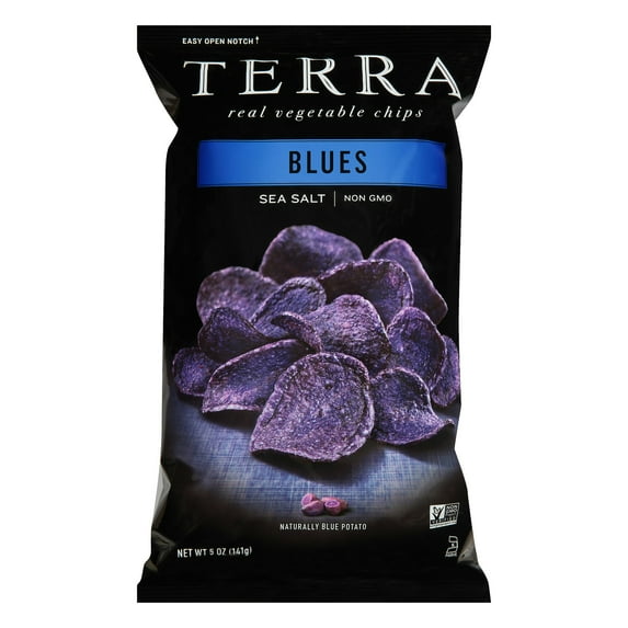 Terra Blue Potato Chips 5 oz (Pack Of 12)