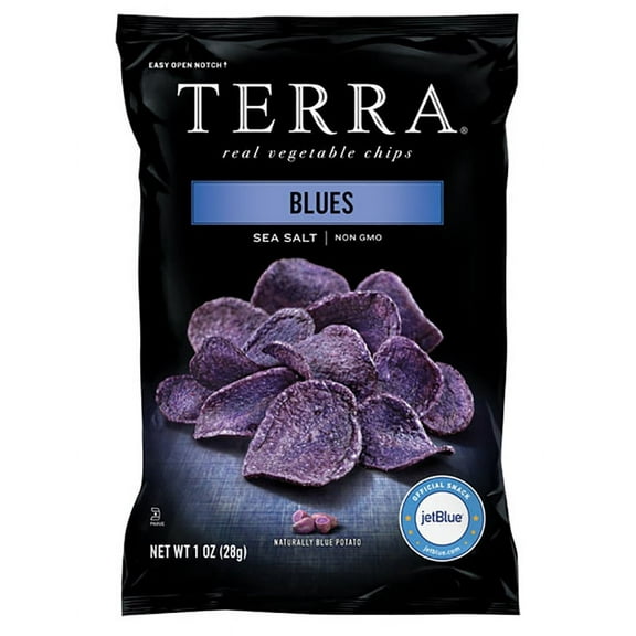 Terra Blues Potato Chips - 1 oz. bag, 24 per case