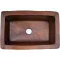 thumbnail image 1 of Terra Bottom-Rounded Hammered Kitchen Copper Sink, 1 of 3