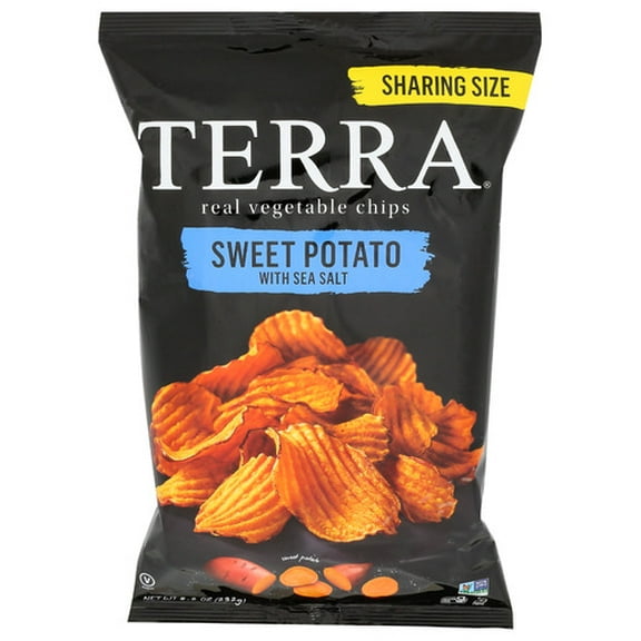 Terra Chips Sweet Potato Crinkle Chips 8.2 oz (Pack of 6)
