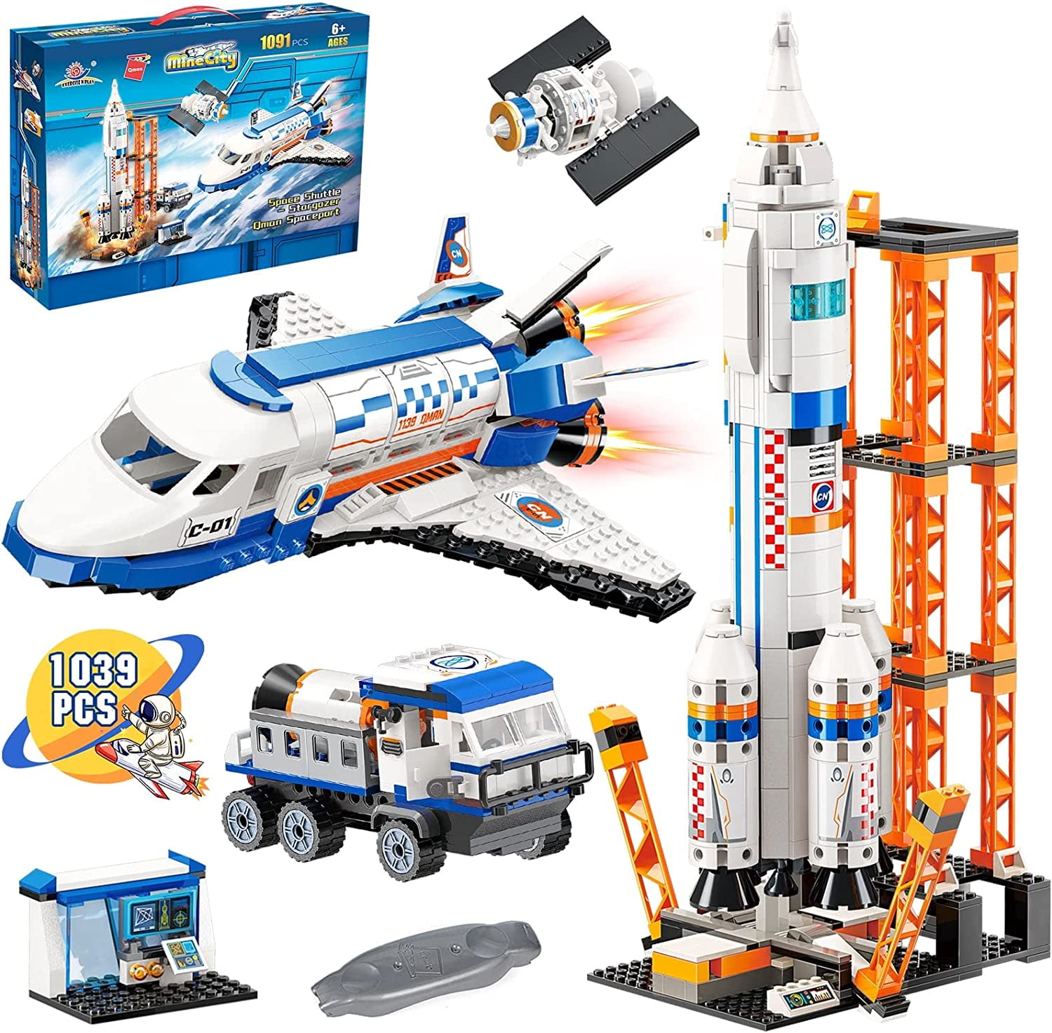 Transport Space Shuttle And Rockets