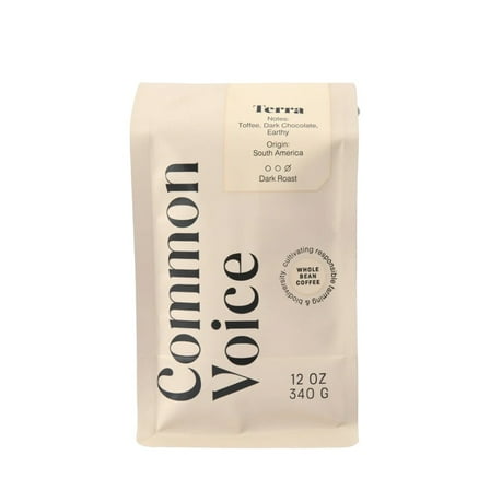 Terra Common Voice Coffee - Roasted by 8th & Roast Coffee Co. - Freshly Ground Coffee - 12 Ounce Bag