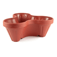 thumbnail image 1 of Terra Cotta 3-Tier Plastic Stackable Planter, Vertical Garden Planter Pots, 1 of 4