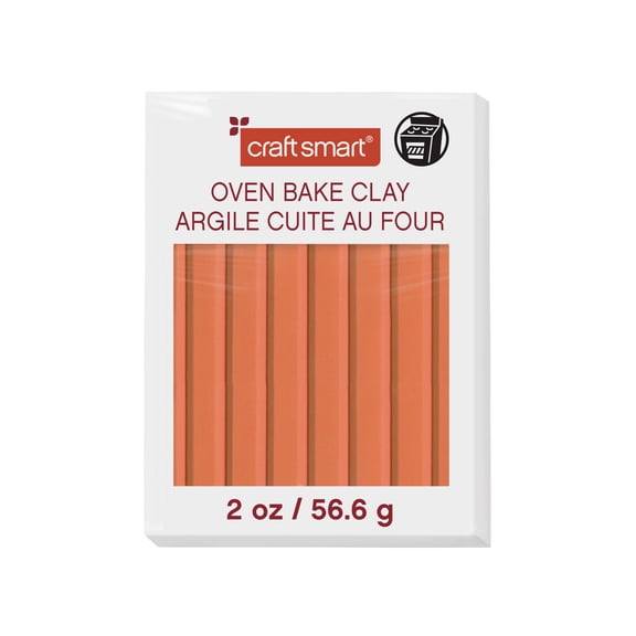 Craft Smart Terra Cotta Polymer Clay - Soft, Easy-to-Mold Formula for Sculpting, Jewelry & Miniatures, Oven-Bake, 10 Pack