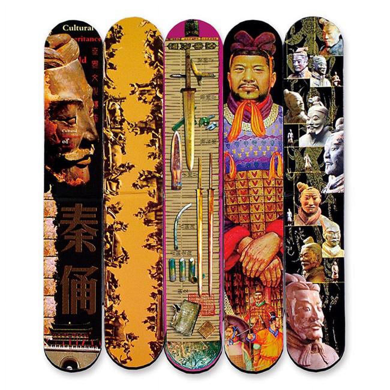 Terra-Cotta Warriors Pattern Chinese Style Magnet Bookmark