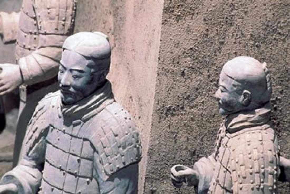Terra-Cotta Warriors Xian China Canvas Art - Cindy Miller Hopkins DanitaDelimont (36 x 24)