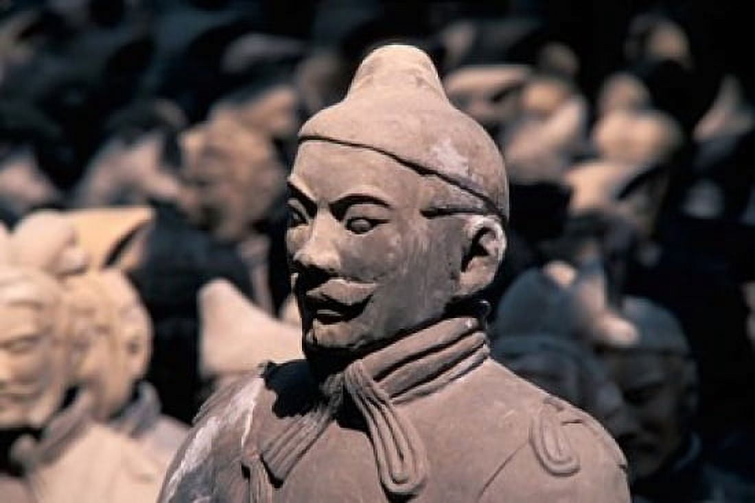Terra Cotta Warriors at Emperor Qin Shihuangdis Tomb China Canvas Art - Keren Su DanitaDelimont (18 x 12)