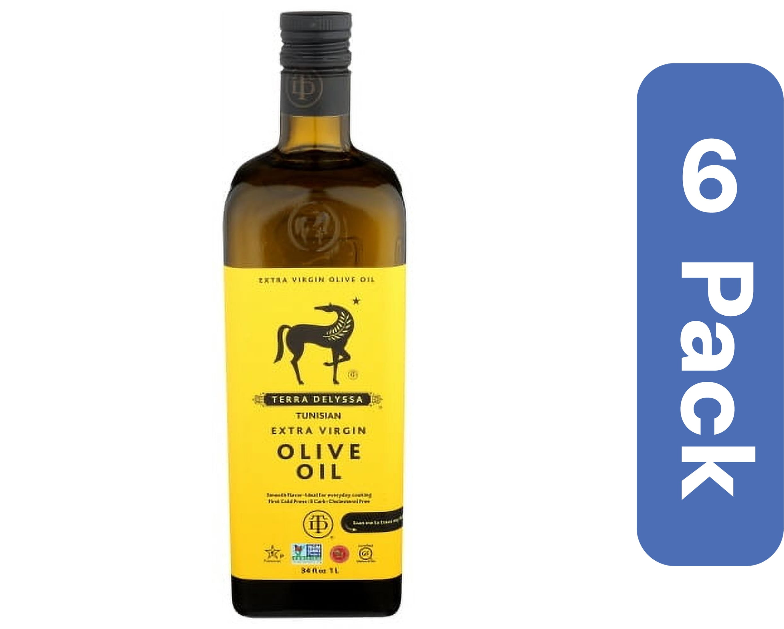 Terra Delyssa Extra Virgin Olive Oil 34 oz (Pack Of 6)