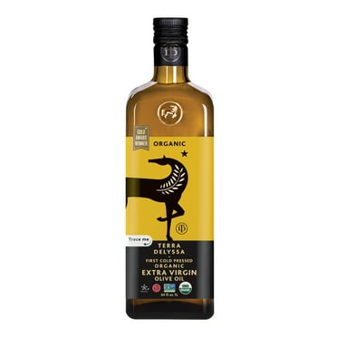 Terra Delyssa Organic Extra Virgin Olive Oil, 34 fl. oz. Glass