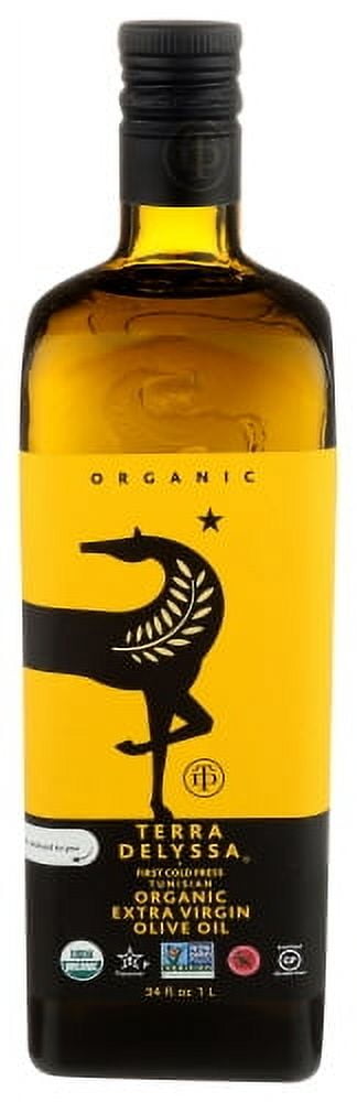 Terra Delyssa Organic Extra Virgin Olive Oil 34 fl oz (Pack of 6)