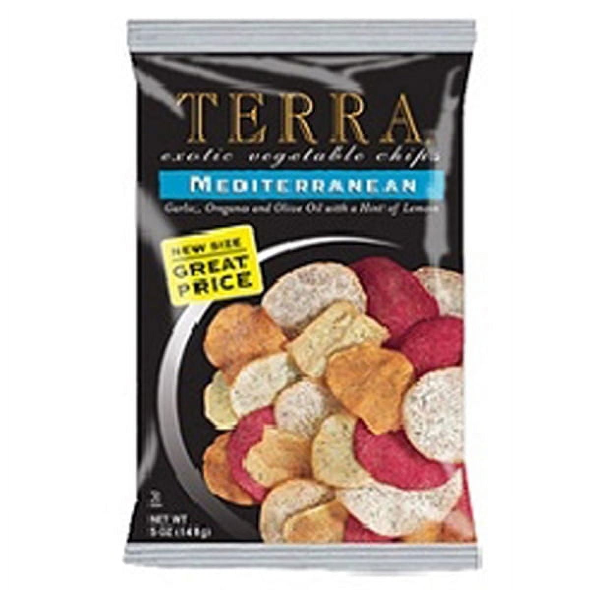 Terra Exotic Vegetable Chips Mediterranean 6.8 oz Bags Pack of 12