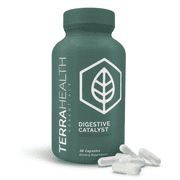Terra Health Essentials Digestive Catalyst | Reduce IBS | Amylase, Protease & Glucoamylase (1 Bottle, 60 Capsules)