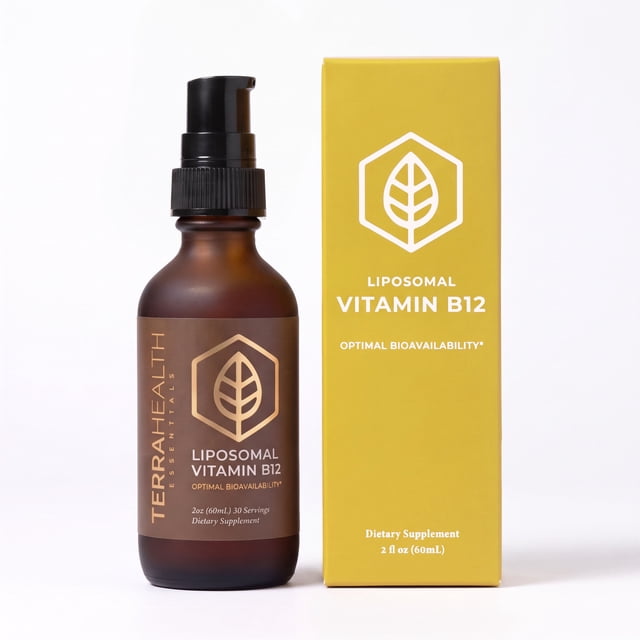 Terra Health Essentials Liposomal Vitamin B12 Liquid Supplement, 2 fl ...