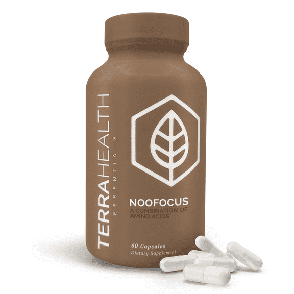 Terra Health Essentials NOOFOCUS - Nootropics Brain Support Supplement with Adaptogenic Mushrooms, Alpha-GPC, Gotu Kola, L-Theanine for Focus & Memory - All Natural, 30 Day Supply