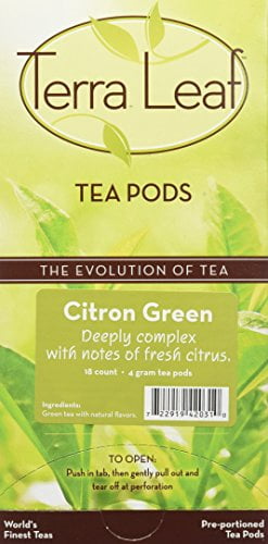 Terra Leaf Citron Green Tea Pods, 54 Count