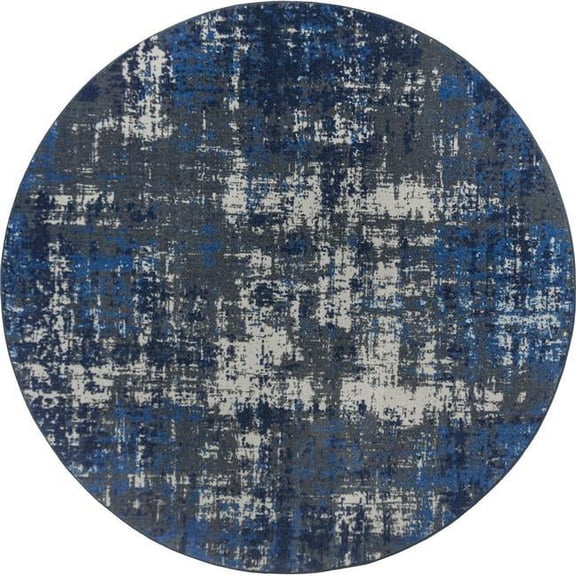 Terra Mae Round Rug - Marine - 7 ft. 7 in. - Eco-Friendly Design