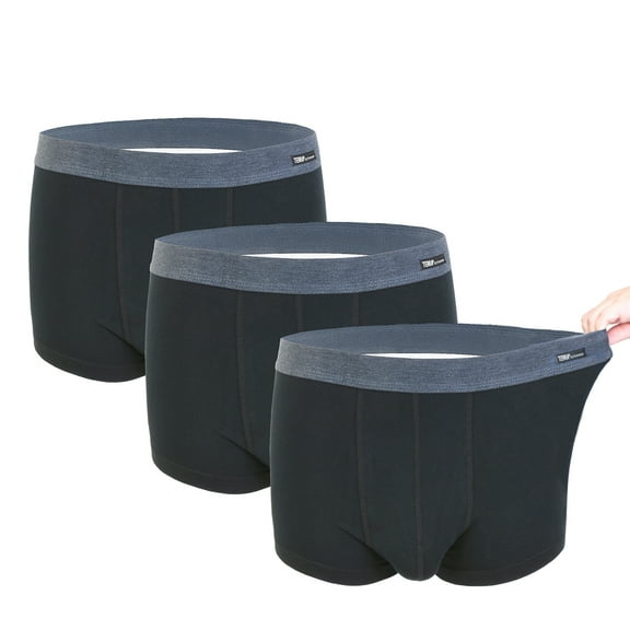 Terra Men Boxer Brief Underwear Best 3 Pack Most Comfortable Cotton Trunk Short