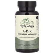Terra Origin A-D-K Essential Vitamins, 60 Liquid Capsules