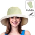 thumbnail image 1 of Terra Outdoor Summer Sun Hat for Women, UPF 50+ Fold Up Wide Brim Bucket Hat, Green, 1 of 5