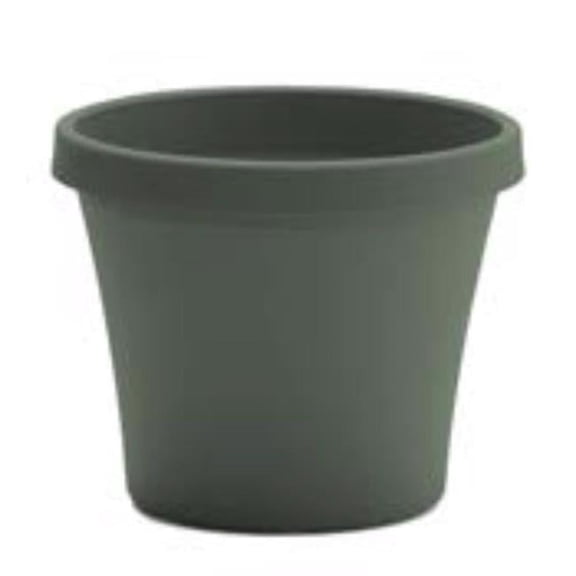 Terra Plastic Traditional Planter - Green - 12.75 in. - Durable & UV-Protected