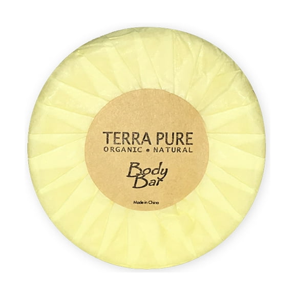 Terra Pure Green Tea Body Bar, Hospitality Size 1.25 oz Individually Wrapped Soap, Enriched with Organic Honey And Aloe Vera Case of 350