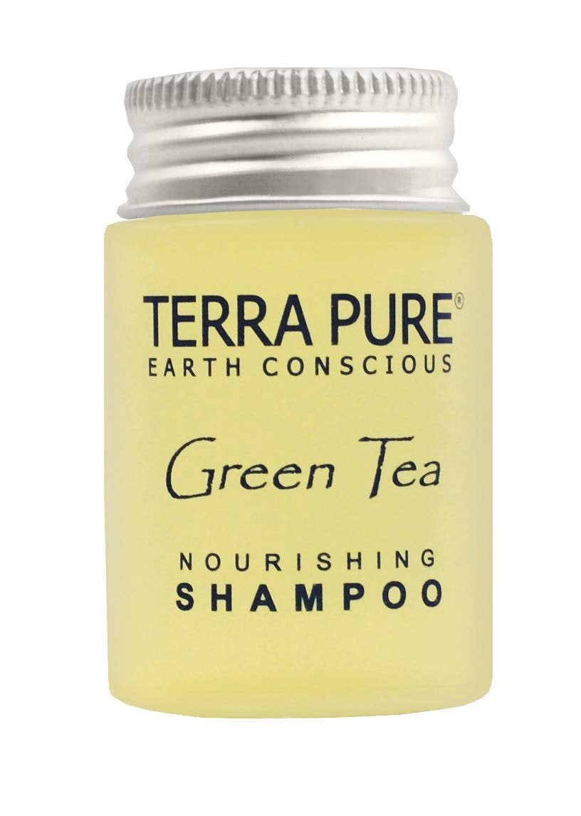 Terra Pure Shampoo, Travel Size Hotel Amenities, 1 oz. Case of 300