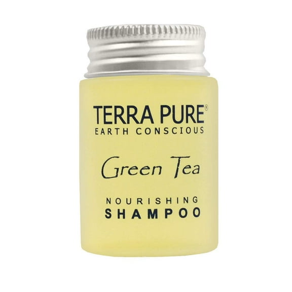 Terra Pure Shampoo, Travel Size Hotel Amenities, 1 oz. Case of 300
