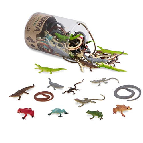 Terra Reptile Figures, 60-Piece Set