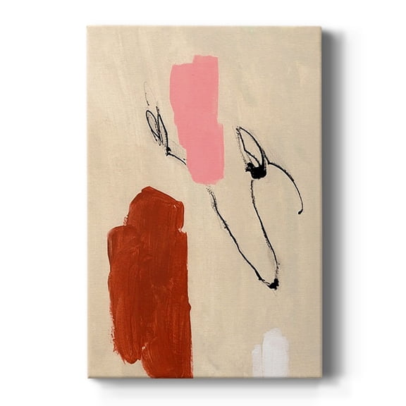 Terra Rosa Abstract I Premium Gallery Wrapped Canvas - Ready to Hang