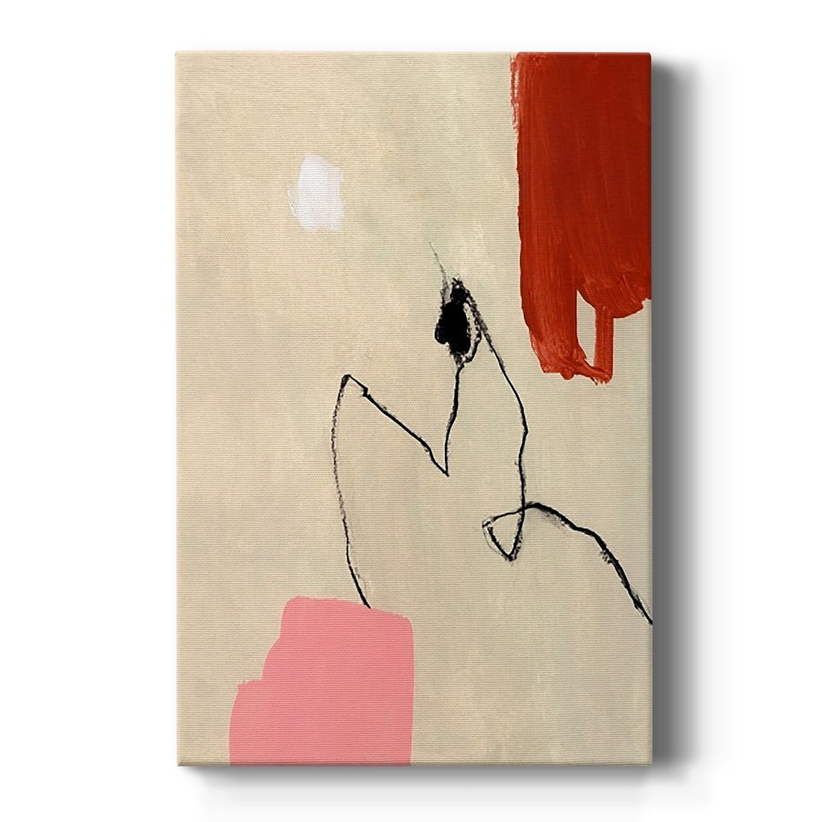 Terra Rosa Abstract II Premium Gallery Wrapped Canvas - Ready to Hang