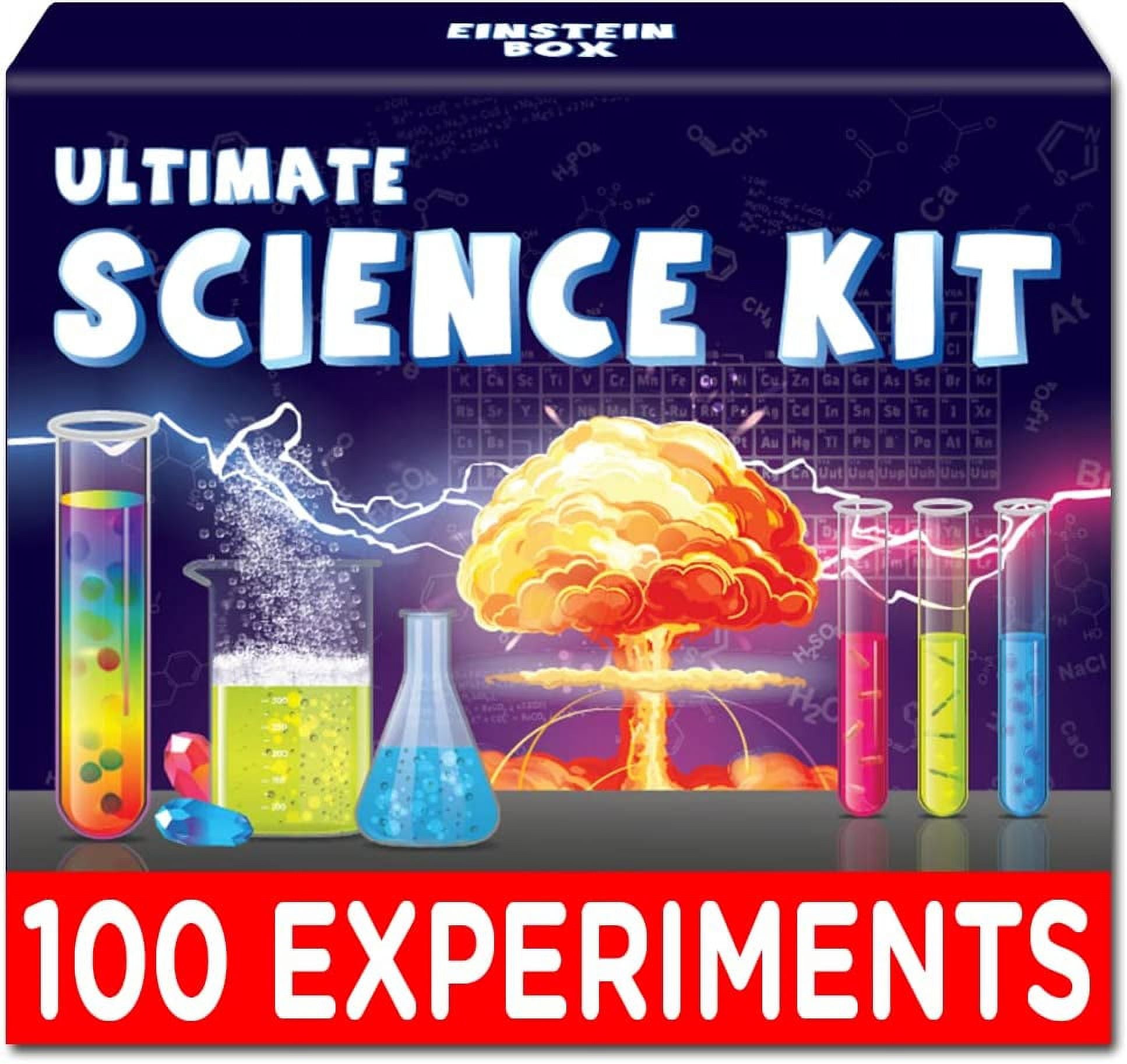 Zrauker Science Kit with 80+ Experiment Kit, Aged 6 7 8 9 10 11 12 13 14  15, DIY STEM Chemistry Kit, Scientific Learning Tools Kits, Great Gift for
