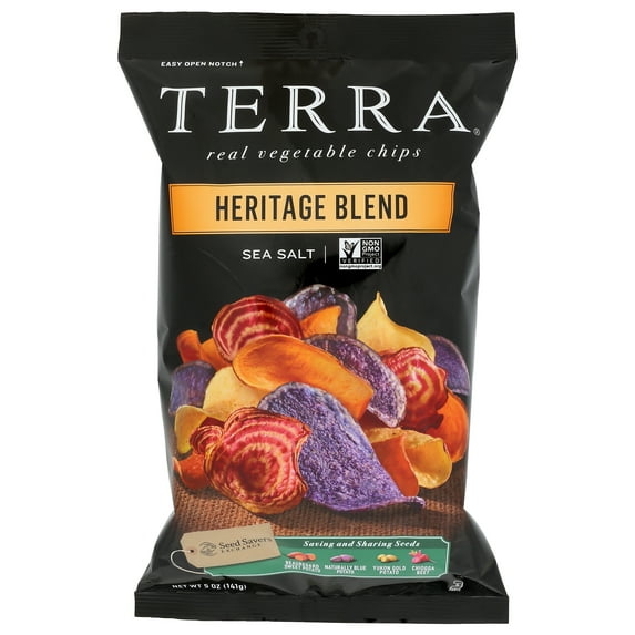 Terra  Sea Salt Heritage Blend Chips  5 Ounce (Pack Of 12)