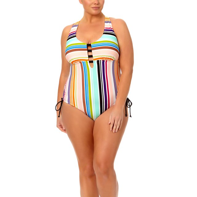 Terra & Sky Key West Stripe OnePiece Swimsuit