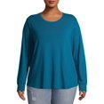 thumbnail image 1 of Terra & Sky Long Sleeve Pullover Relaxed Fit T-Shirt (Women's Plus) 1 Pack, 1 of 7