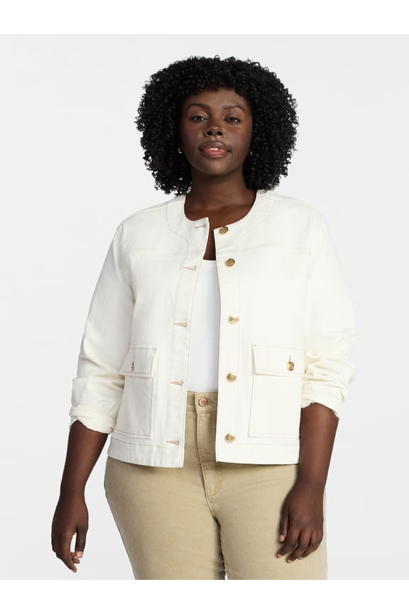 Plus Denim Lady Jacket, Sizes 0X-5X