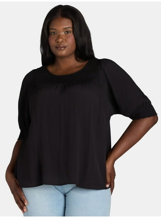 Plus Size Tops in Womens Plus Walmart