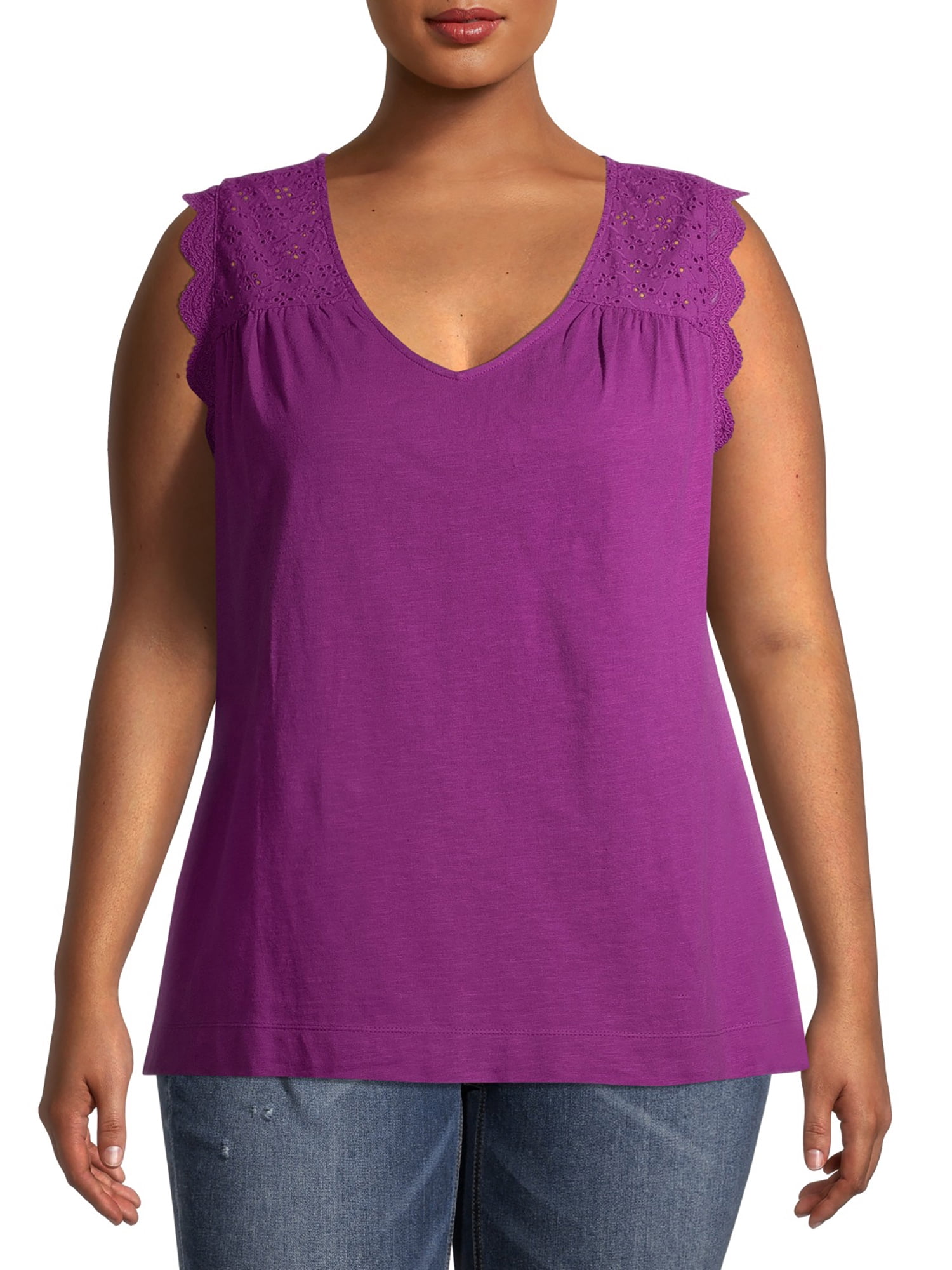 Men's Plus Size V-Neck Tank