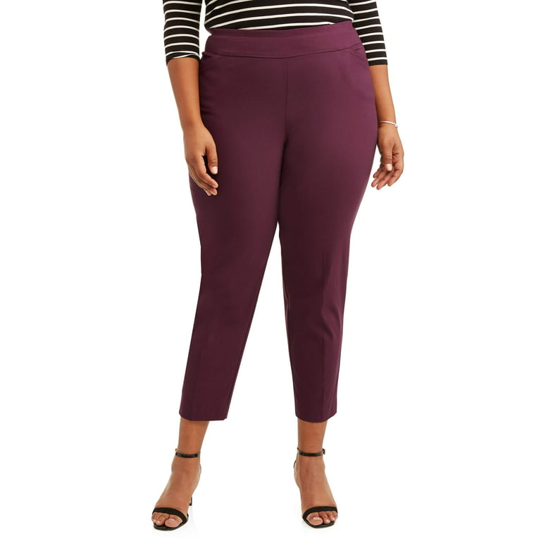 Terra & Sky, Pants & Jumpsuits, Terra Sky Womens Plus Size Pink Dye Crop  Leggings X16w18w