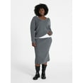 thumbnail image 1 of Terra & Sky Women's Plus Sweater Skirt Two Piece Set, 0X to 5X, 1 of 4