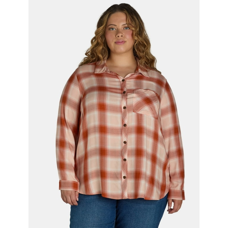 Women's Long Sleeve Plaid Shirt Women's Long Sleeve Plaid Shirt